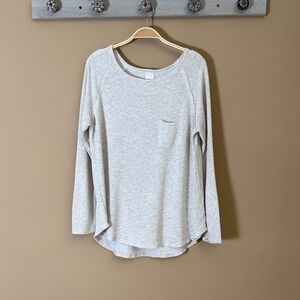 Tresics Light Beige Long Sleeve Pocket Tee - Women